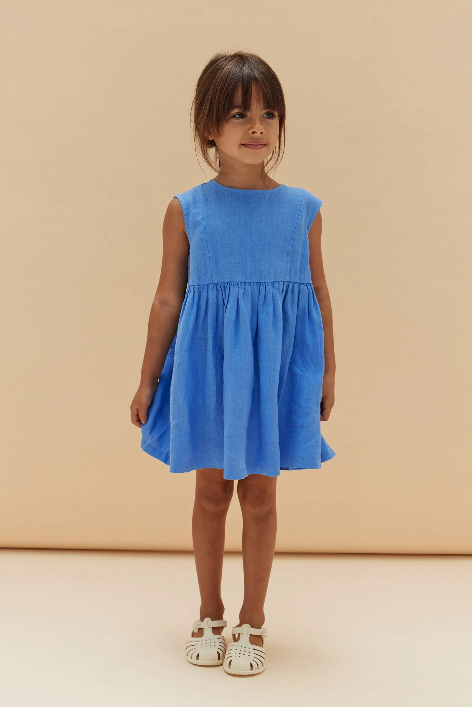 Kids Lena Linen Dress