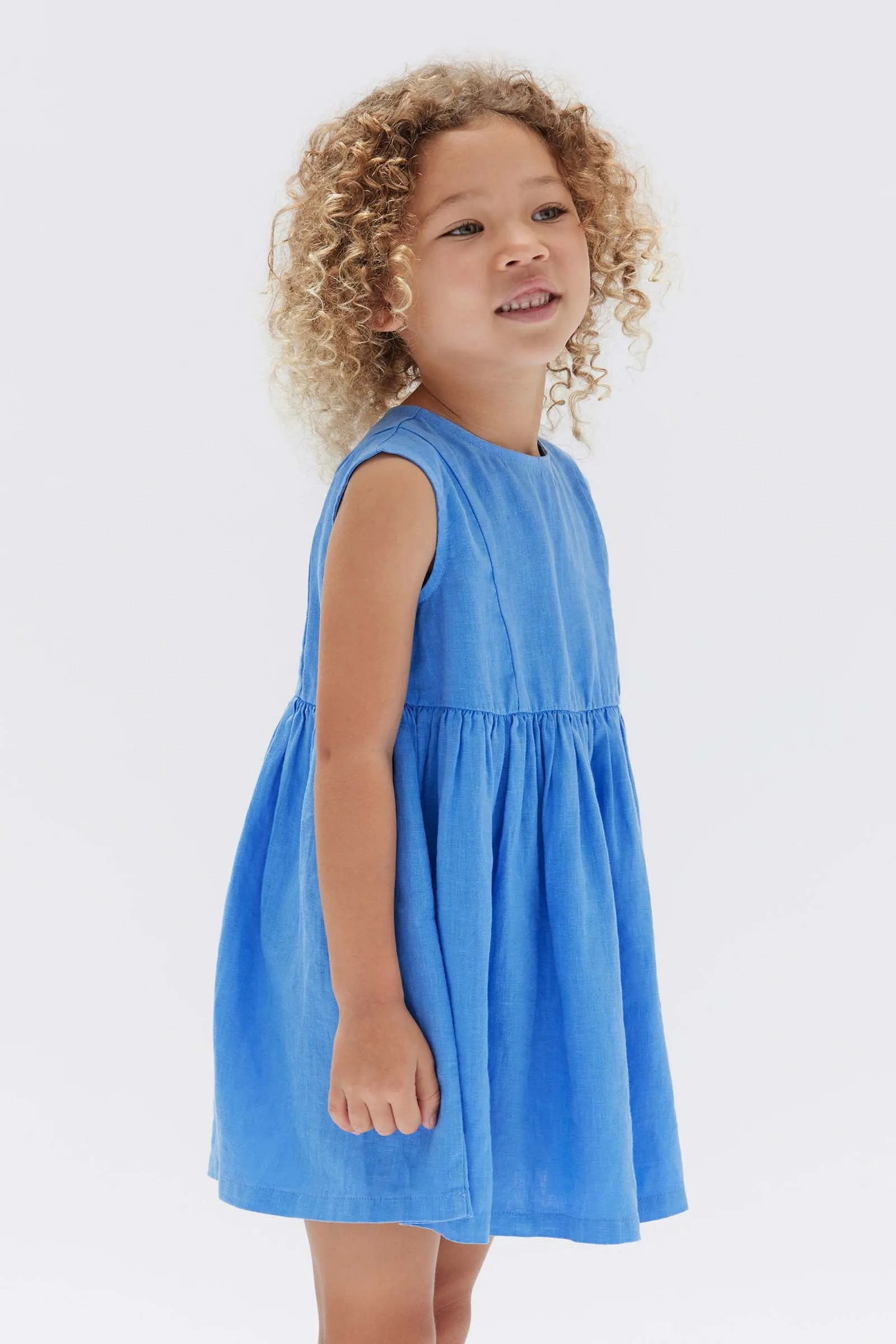 Kids Lena Linen Dress