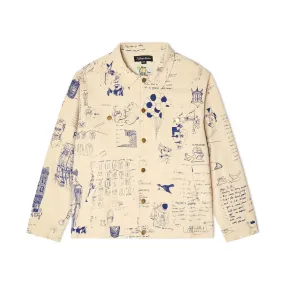 Kidsuper Doodles Denim Coat-Tan