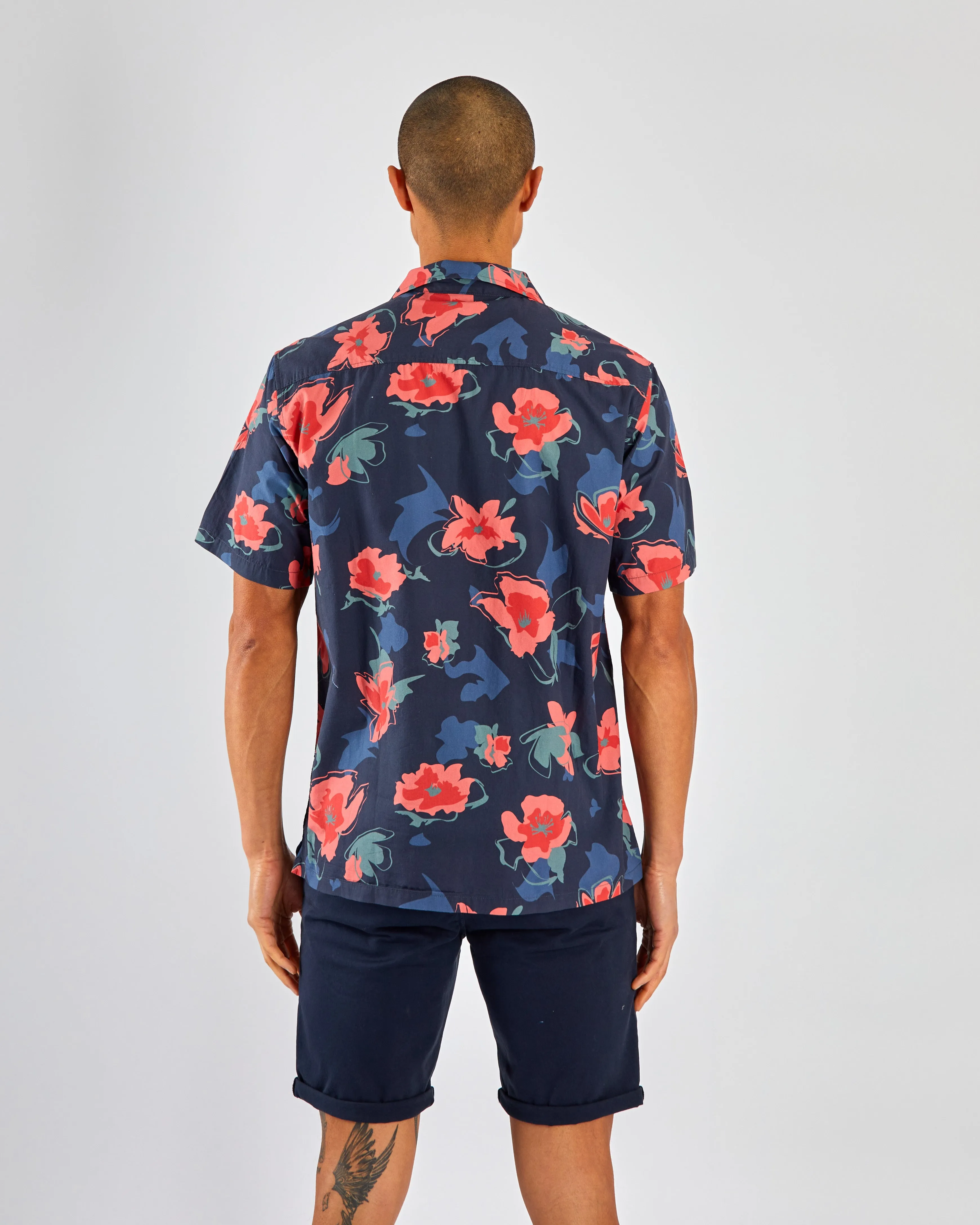 Kiefer SS Shirt Navy Print