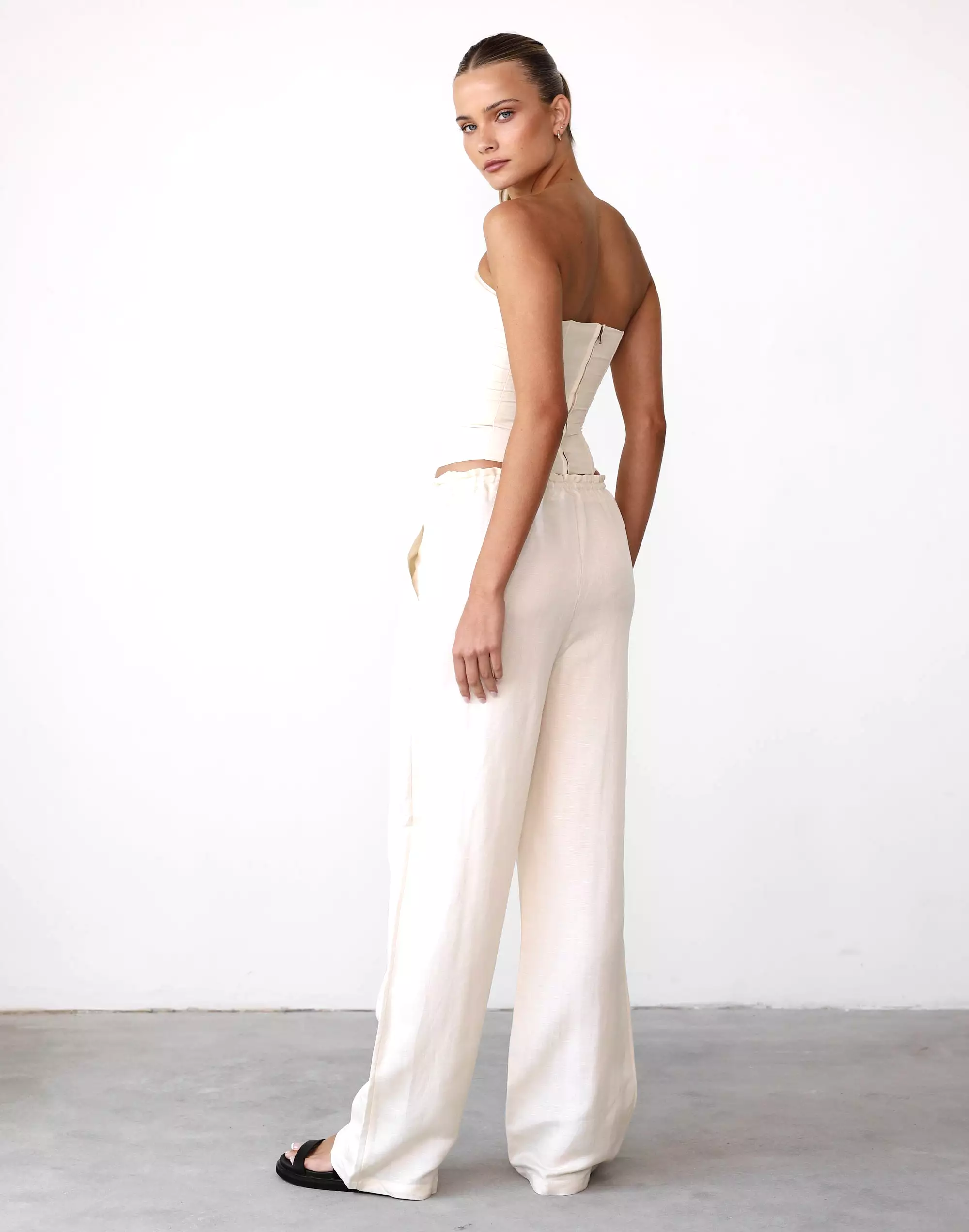 La Palma Pant (Off White) - By Lioness