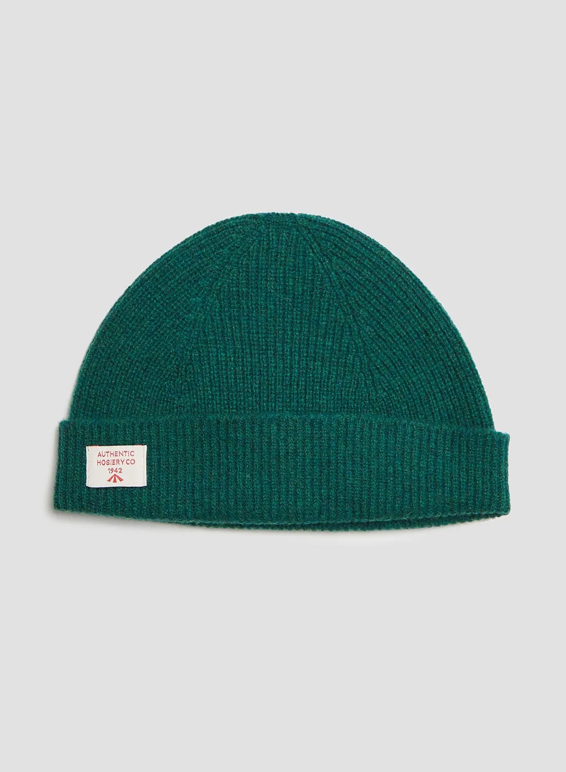 Lambswool Beanie in Jungle Green