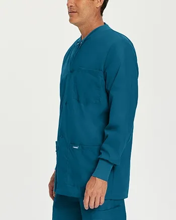 Landau - Essentials Men's Warm-Up Scrub Jacket. 7551