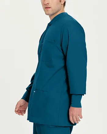 Landau - Essentials Men's Warm-Up Scrub Jacket. 7551