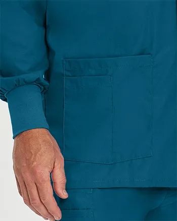 Landau - Essentials Men's Warm-Up Scrub Jacket. 7551