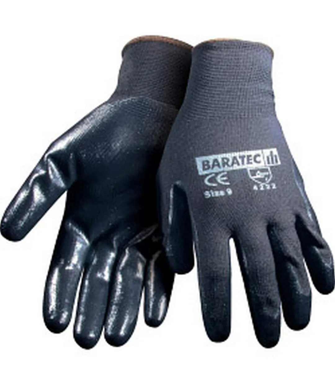 Lightweight nitrile grip gloves 10 black Rodo Limited