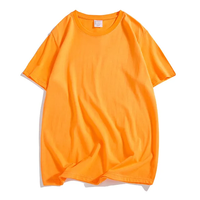 LISM Brand Quality Top Tees Solid Color Men's 100% Cotton Short