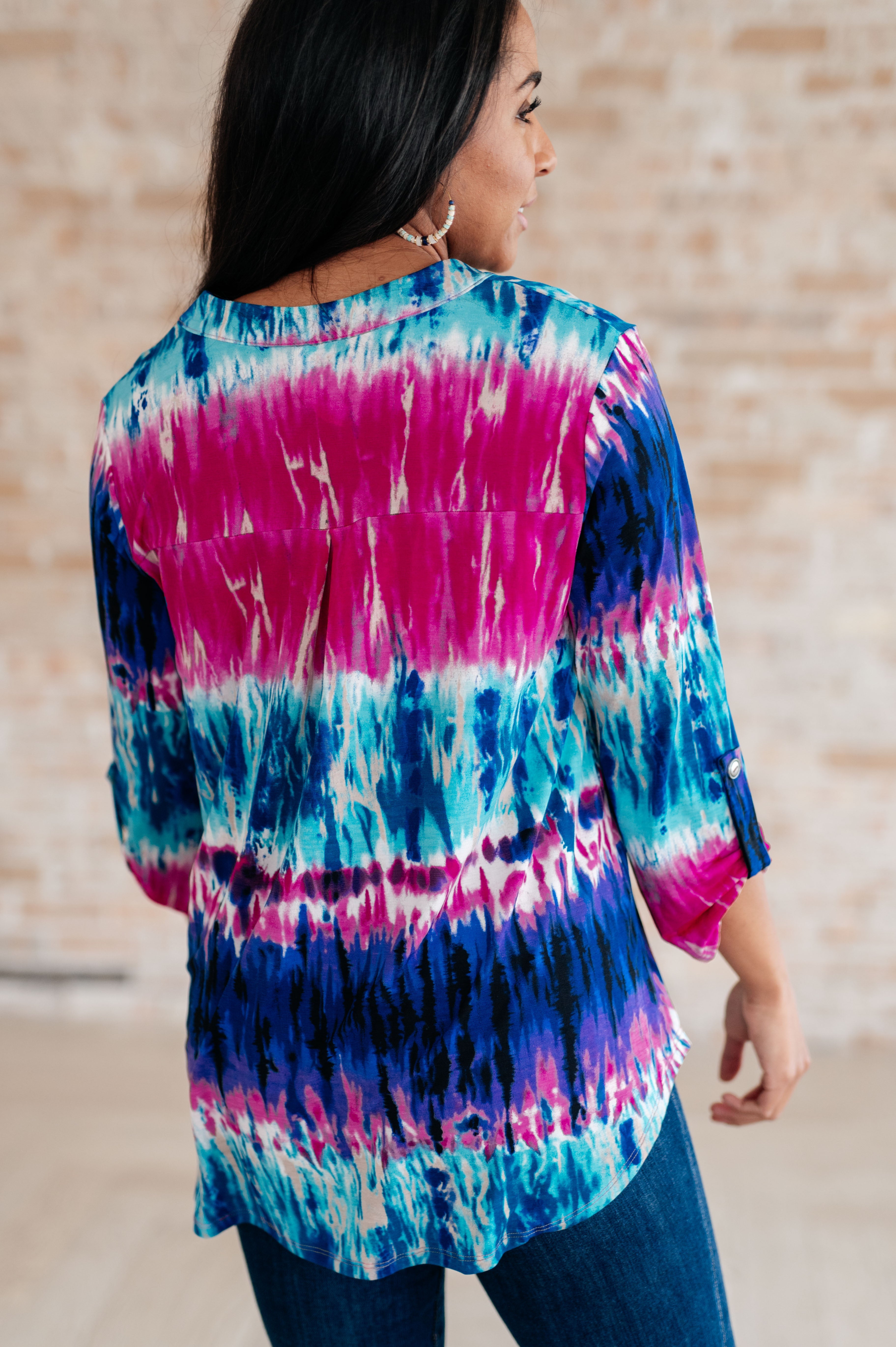 Little Lovely Blouse in Tie Dye