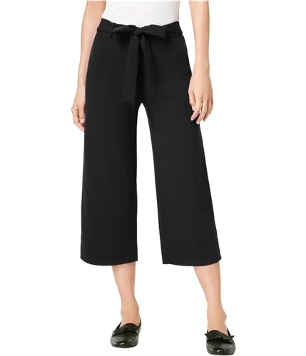 Maison Jules Womens Tie Waist Casual Wide Leg Pants