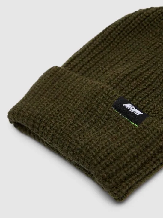 MSGM   Wool blend knit beanie 