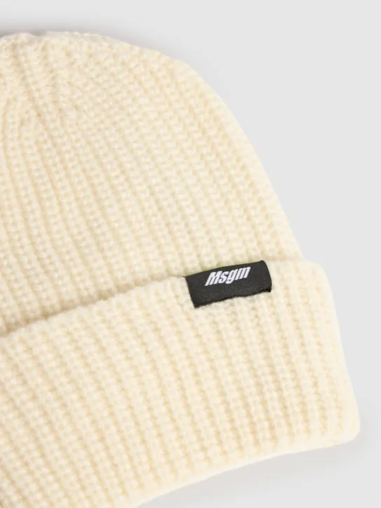 MSGM   Wool blend knit beanie 