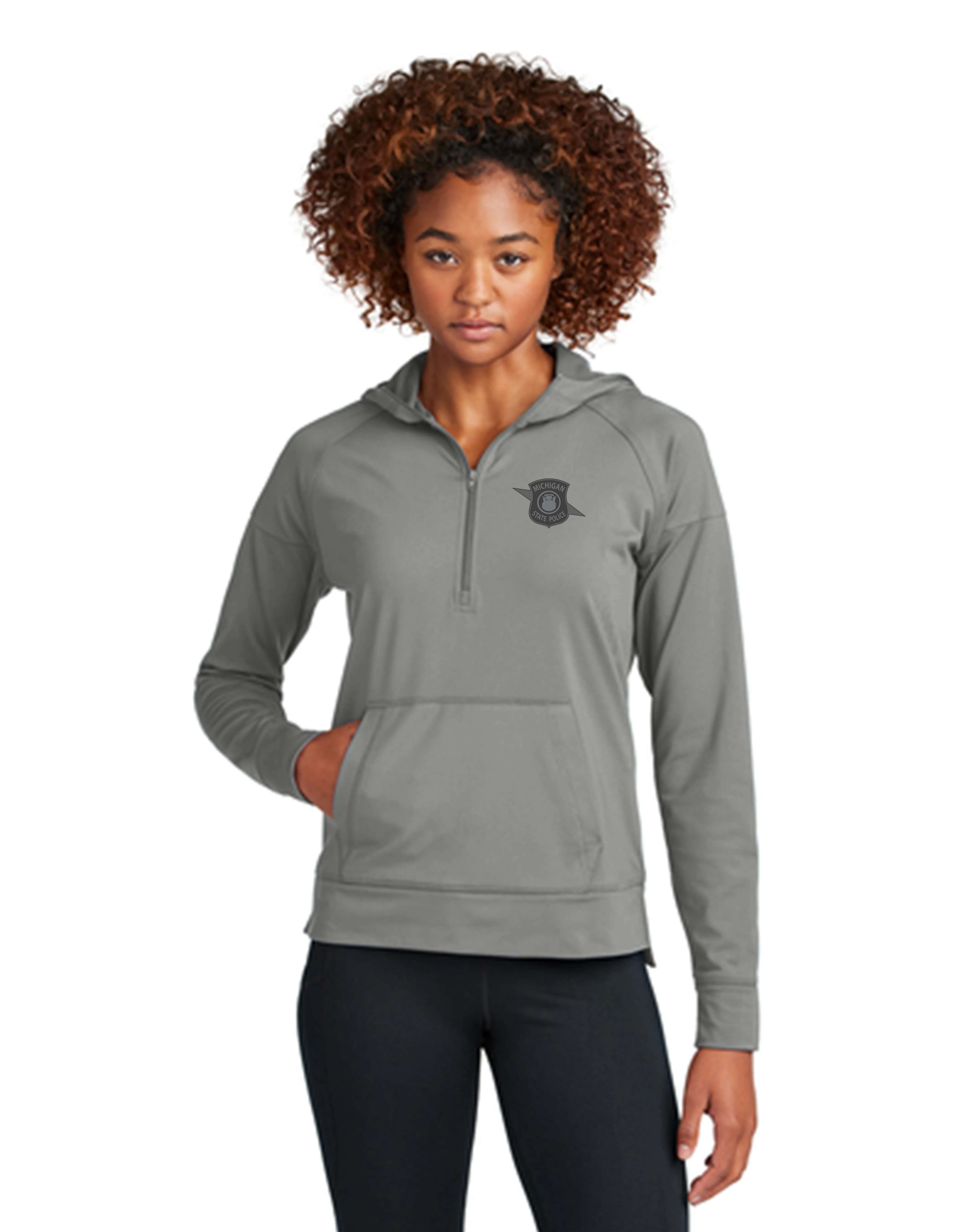 MSP Women's 1/2 Zip Sport Wick Stretch Hoodie