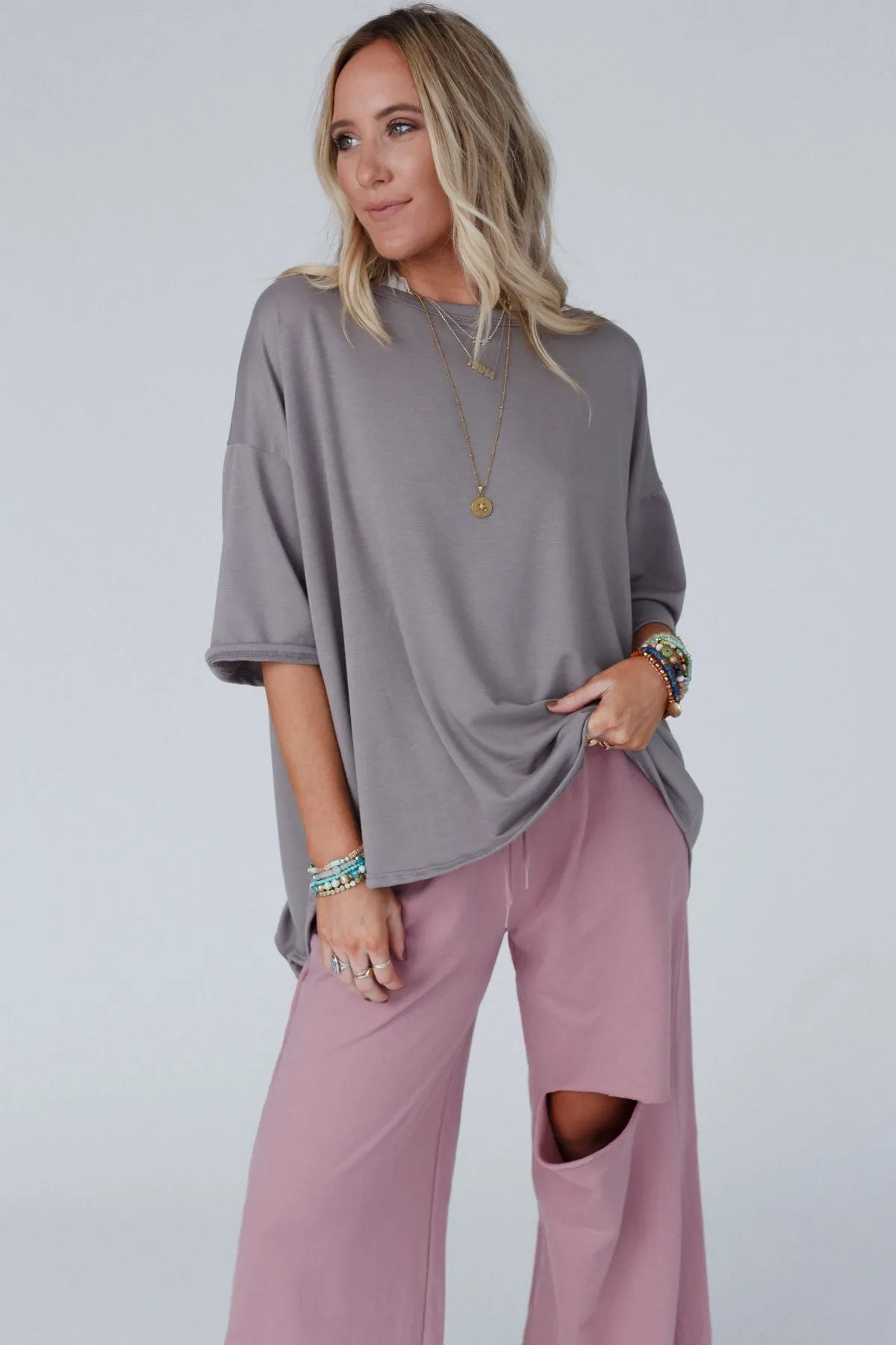 Must Have High Low Tee - Coco