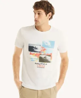 Nautica Mens Surf 1983 Invitational Graphic T-Shirt