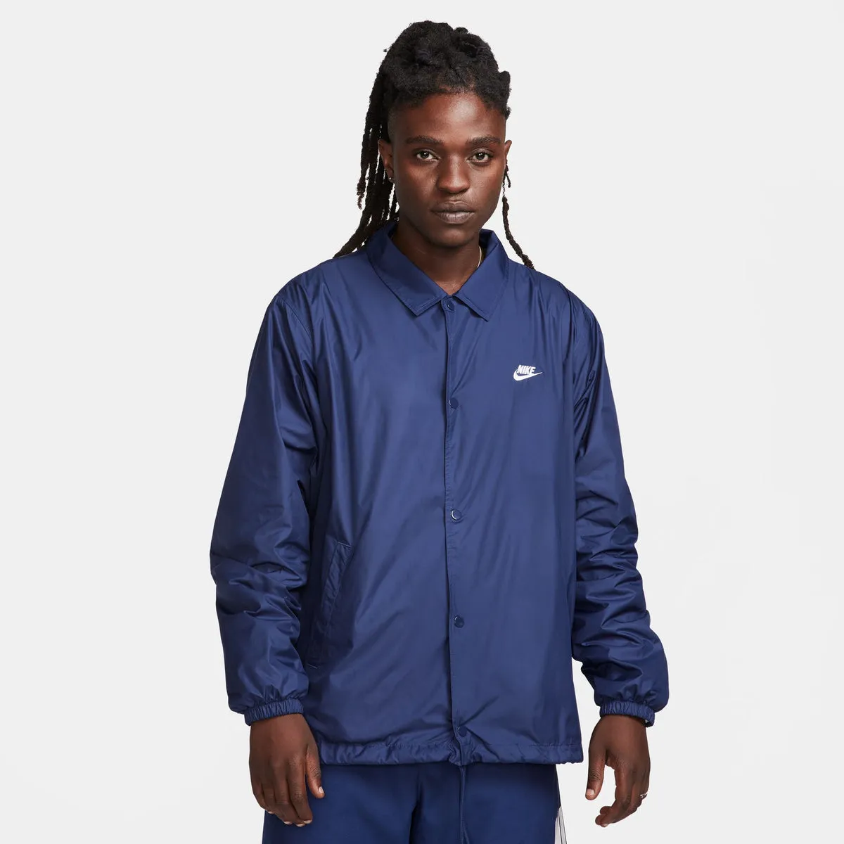 Nike - Men - Club Coaches Jacket  - Midnight Navy/White