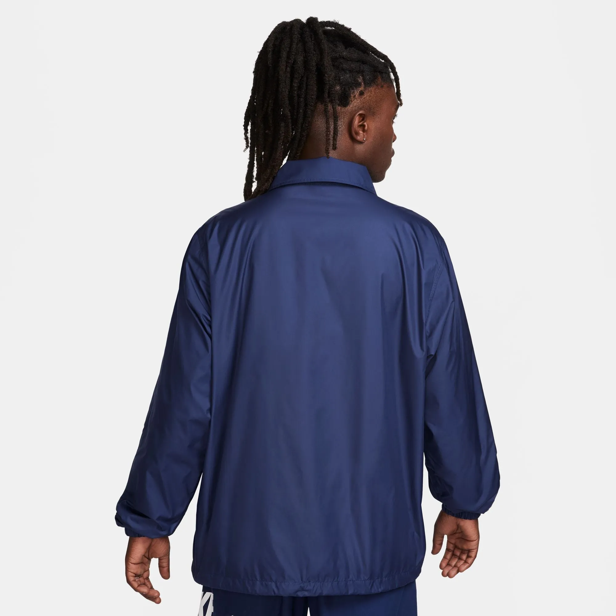 Nike - Men - Club Coaches Jacket  - Midnight Navy/White