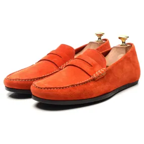 Orange Suede Car Shoe Loafers UK UK 9