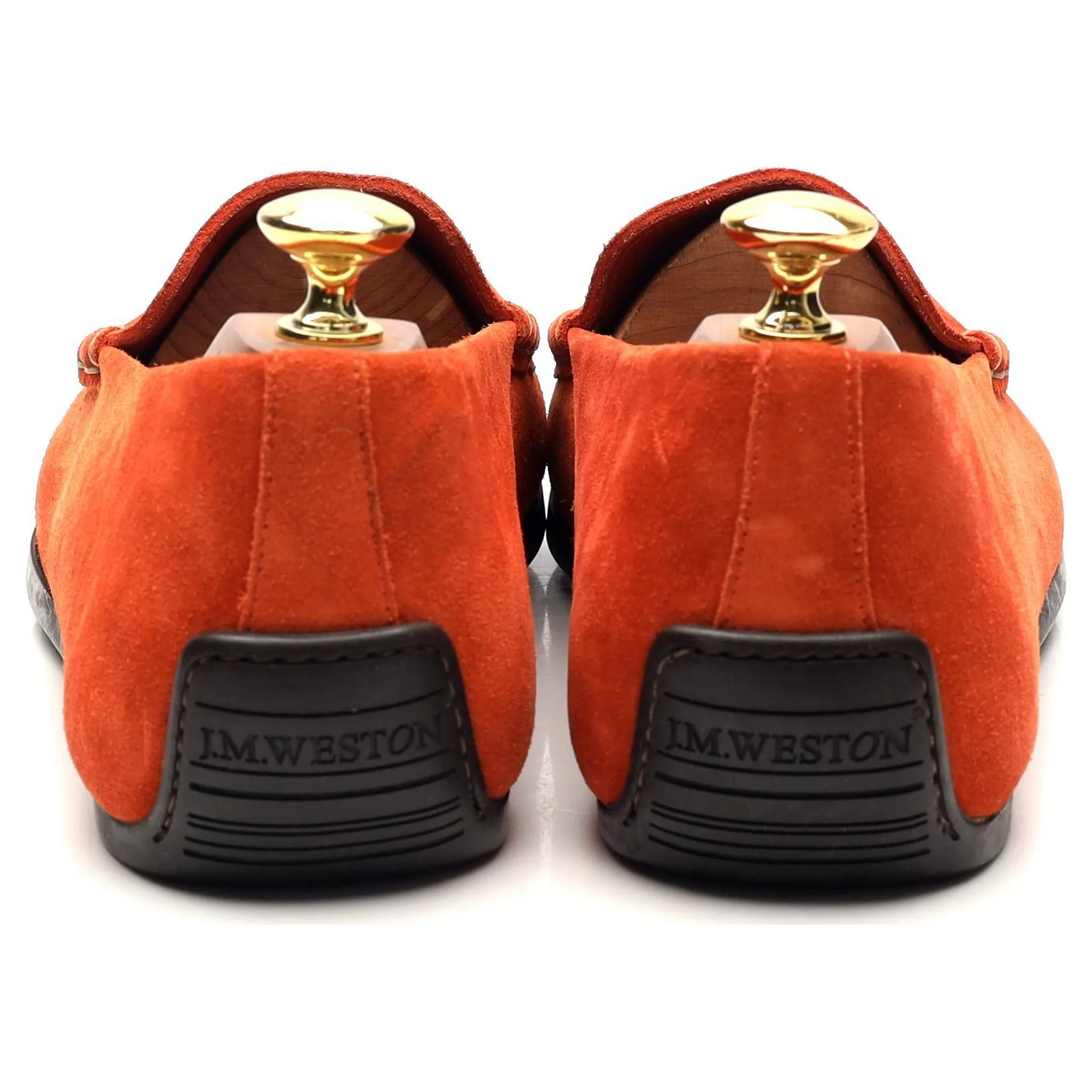 Orange Suede Car Shoe Loafers UK UK 9