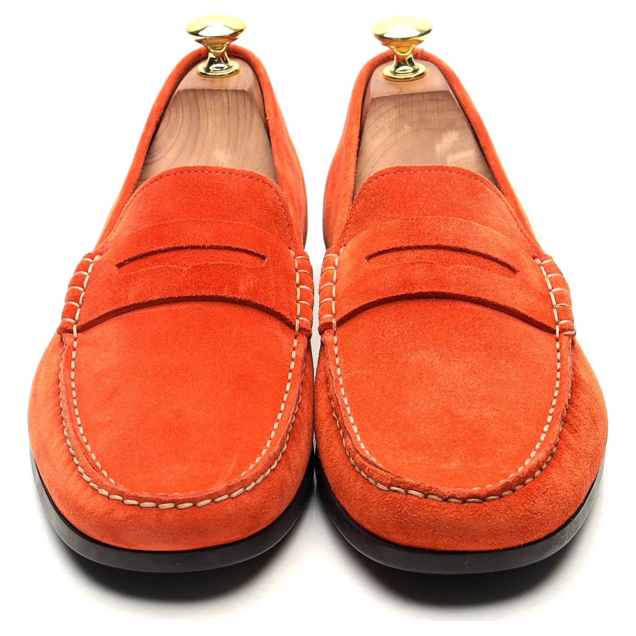 Orange Suede Car Shoe Loafers UK UK 9