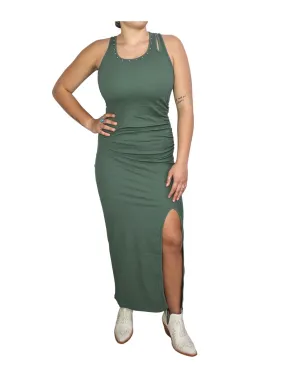 Panhandle Slim Womens Olive Maxi Dress