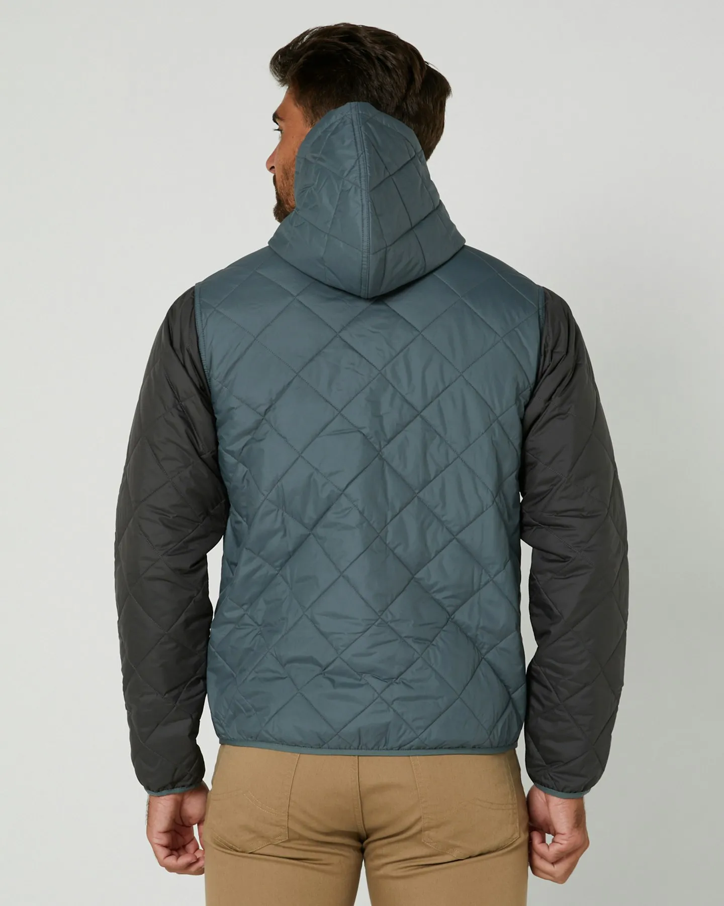 Patagonia Mens Diamond Quilted Bomber Hoody - Nouveau Green | SurfStitch