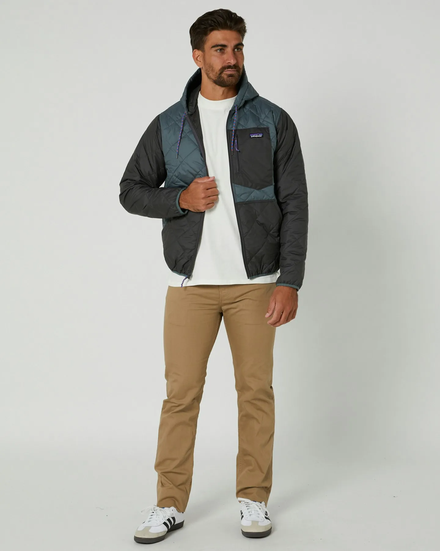 Patagonia Mens Diamond Quilted Bomber Hoody - Nouveau Green | SurfStitch