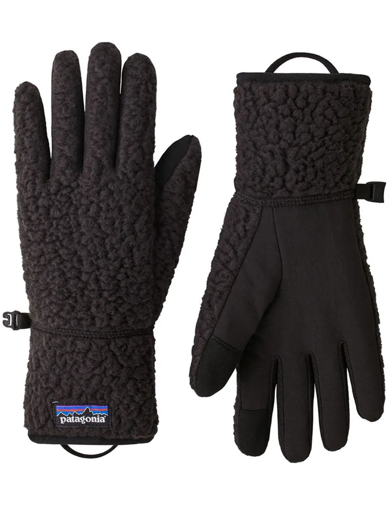 Patagonia Retro Pile Fleece Gloves Black