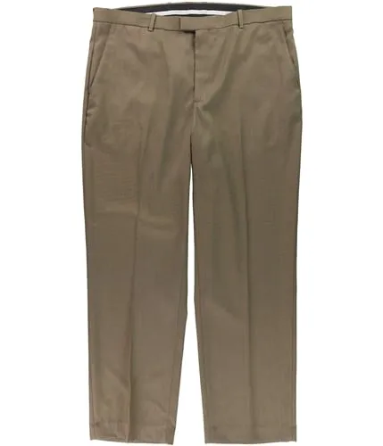 Perry Ellis Mens Flat Front Birdseye Dress Pants Slacks