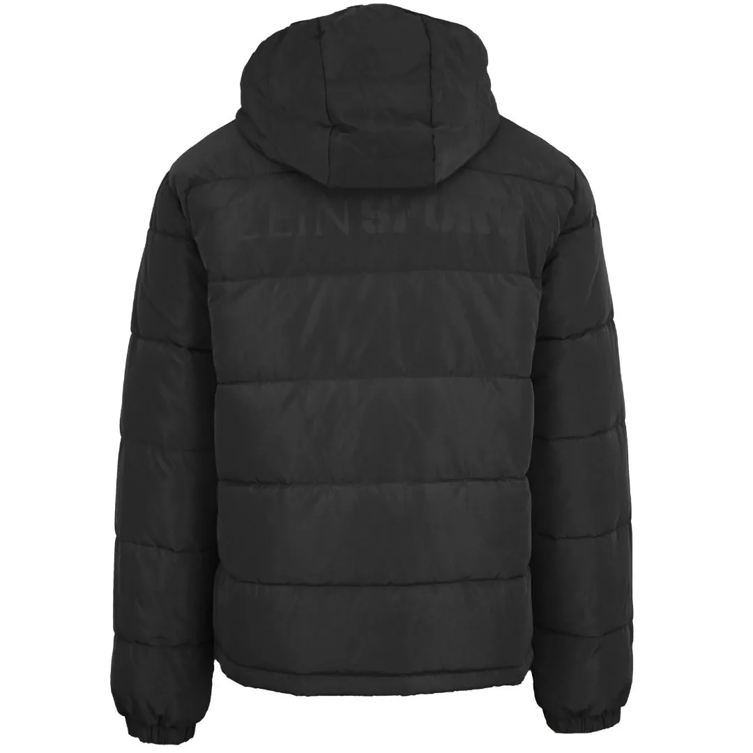 Plein Sport Bold Back Logo Padded Black Jacket