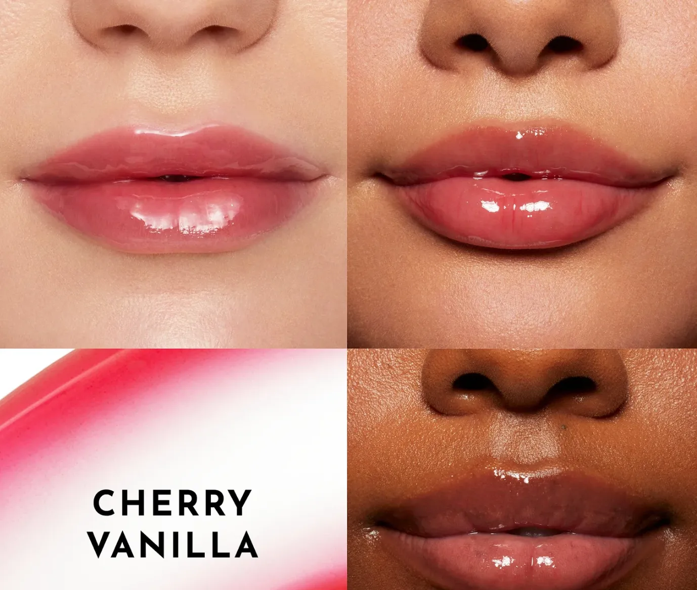 Queen Forget The Filler Lip Plumping Line Smoothing Gloss in Cherry Vanilla