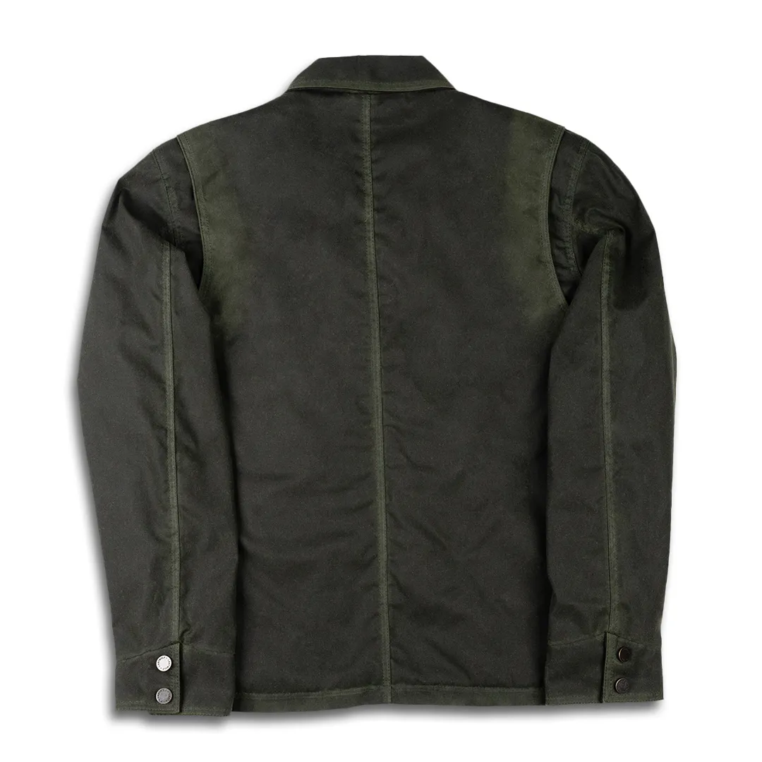 RANGER WAX CANVAS WORK JACKET - FOREST GREEN