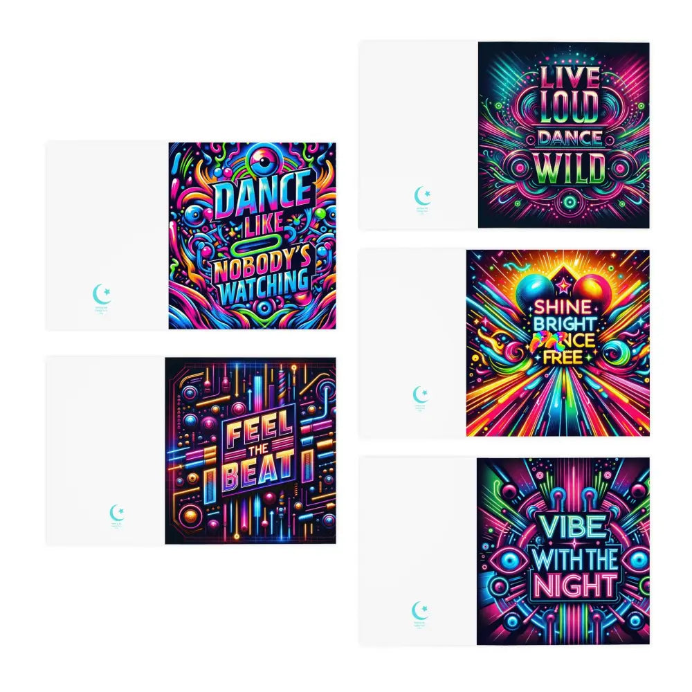 Rave Multi-Design Greeting Cards (5-Pack)