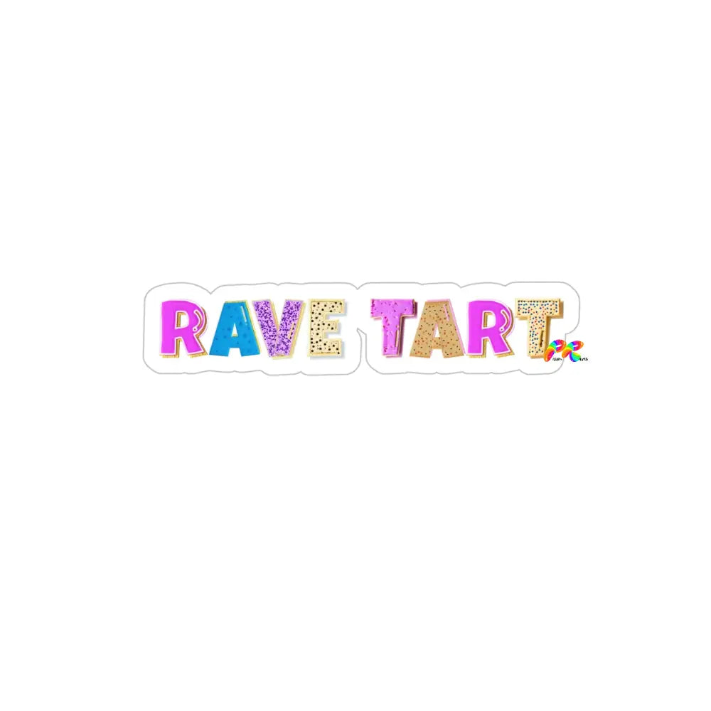 Rave Tart Transparent Outdoor Stickers, 1pcs