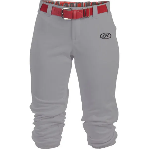 Rawlings Girl's Launch Low Rise Fastpitch Softball Pants: WLNCHG