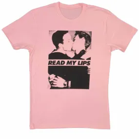 Read My Lips Men T-Shirt Supporting Rainbow Railroad