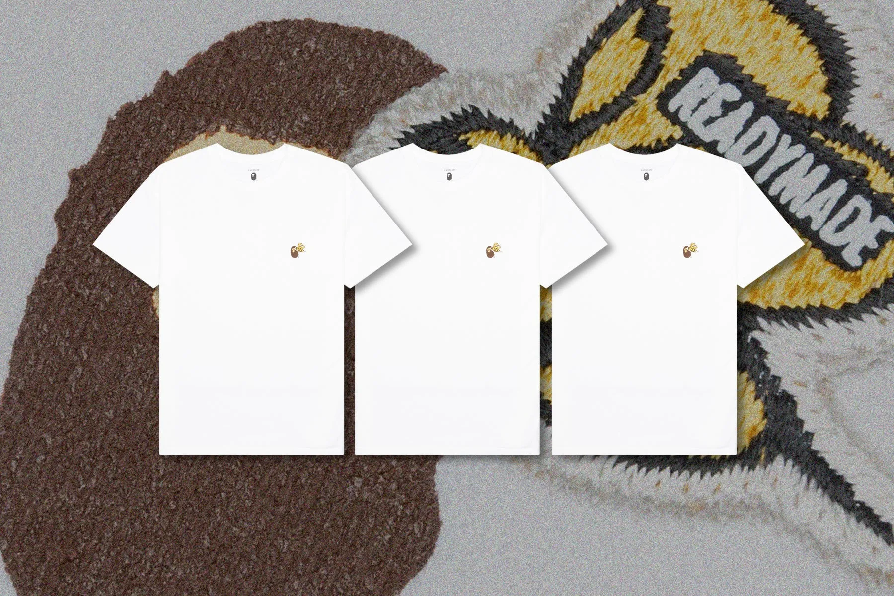 Readymade x A Bathing Ape 3PC Tees - White