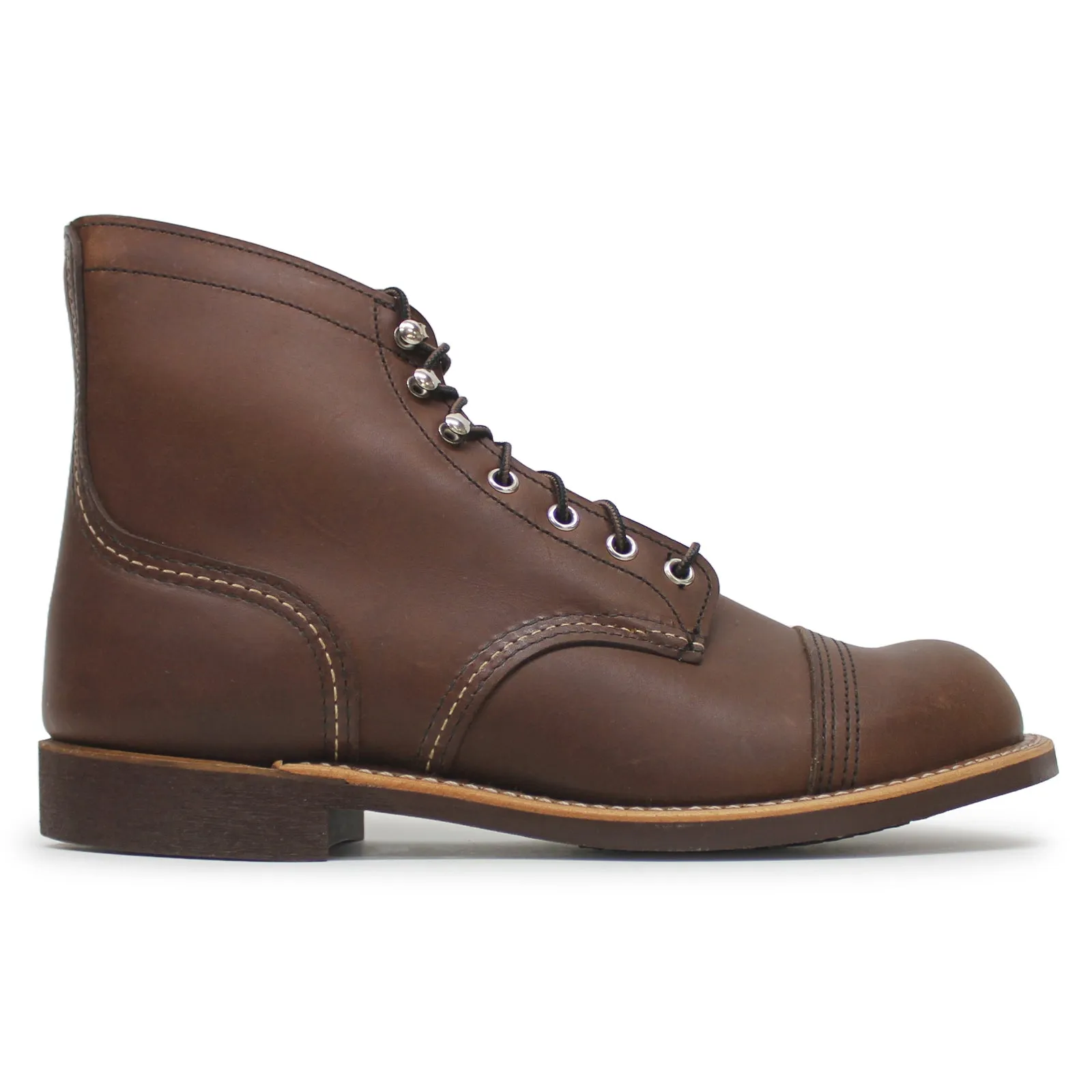 Red Wing Mens Boots Iron Ranger Casual Lace-Up Goodyear-Welt Toe-Cap Leather - UK 10