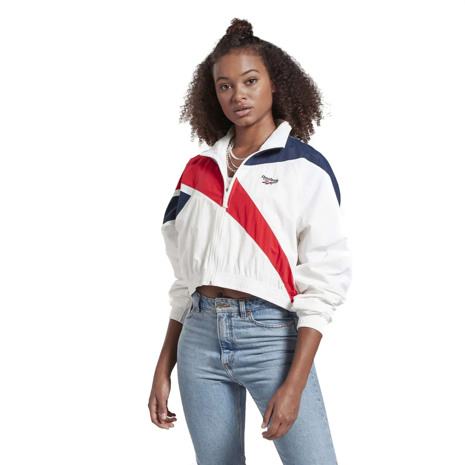 Reebok Women’s classic Vector Cropped Track Jacket