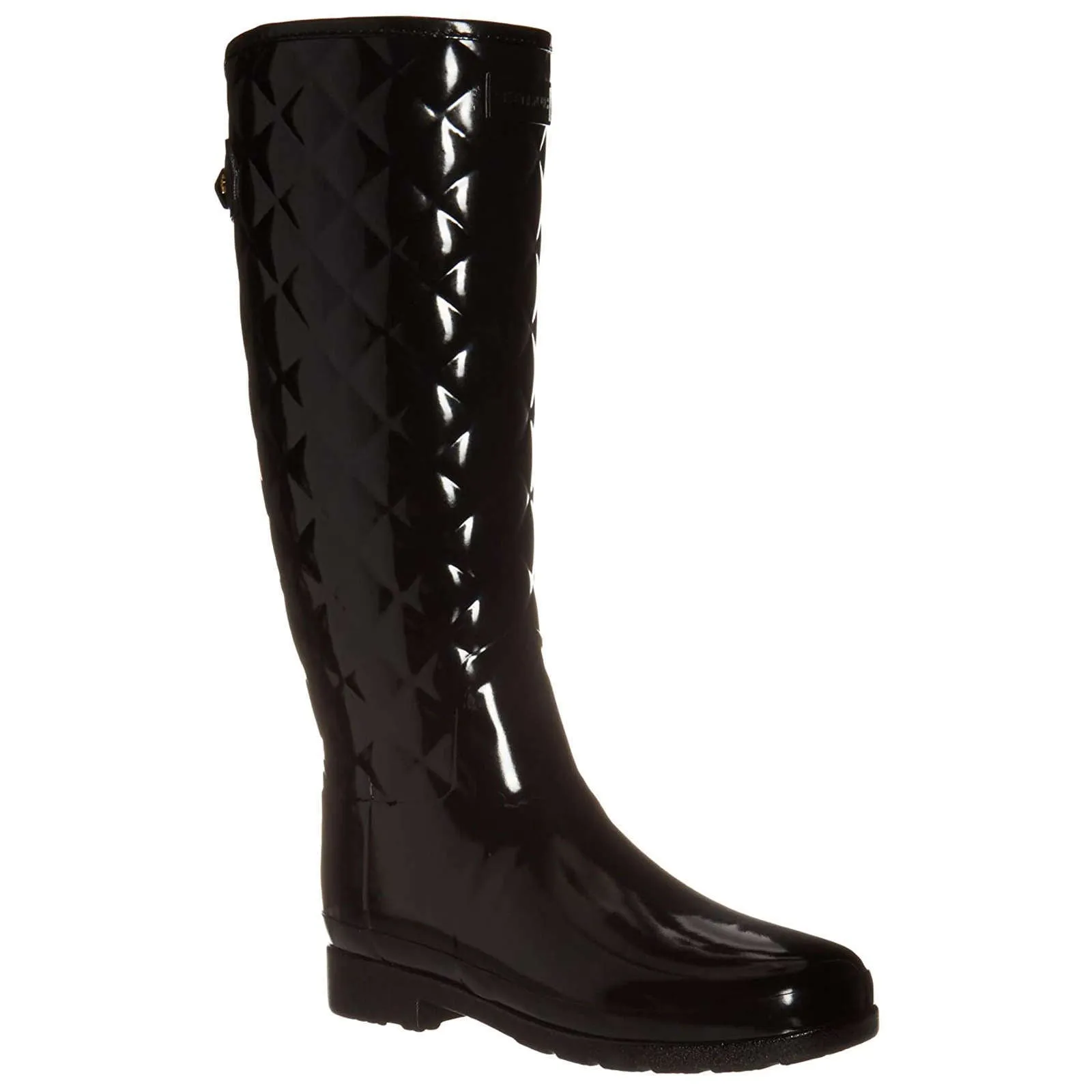 Refined Gloss Rubber Quilt Women's Tall Wellington Boots