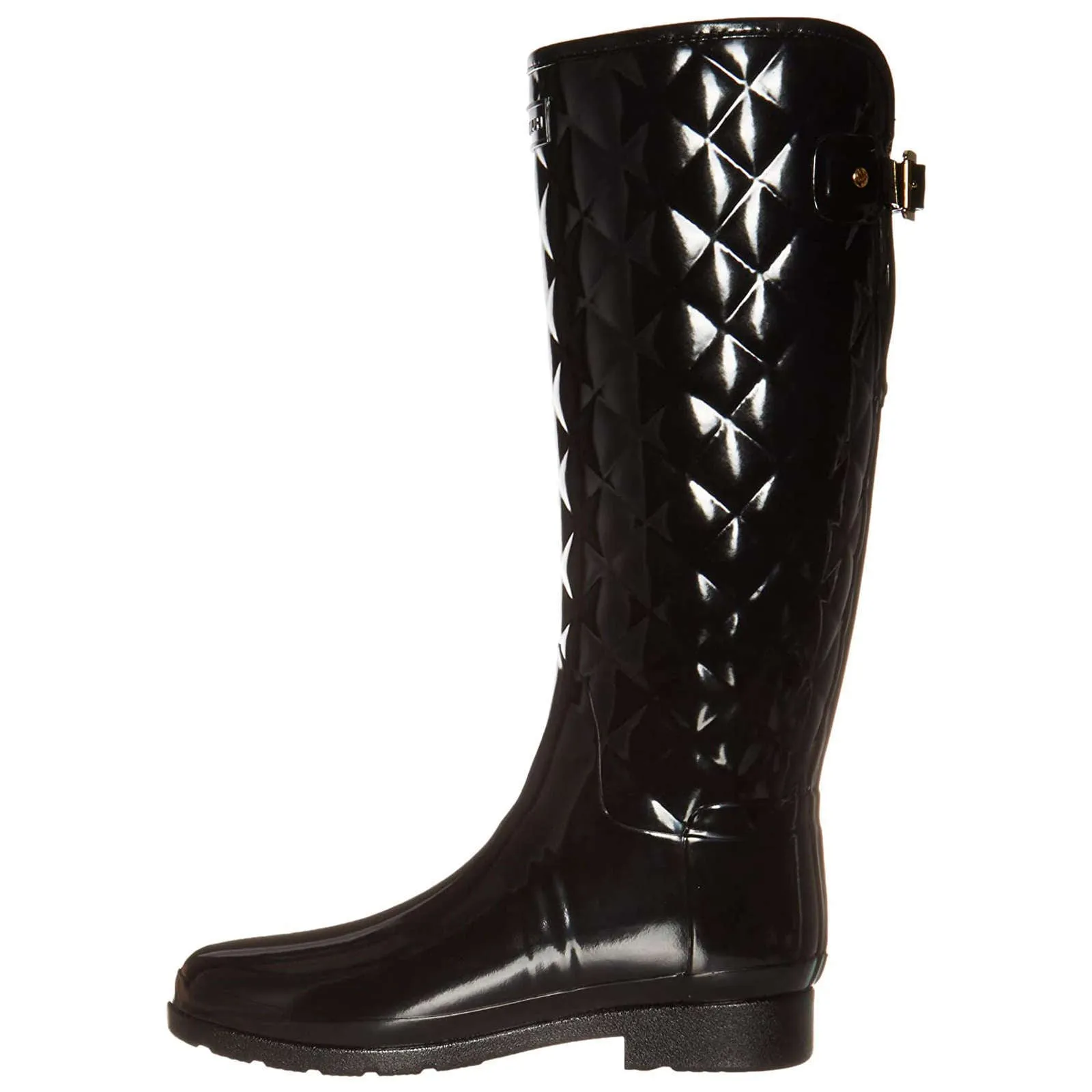 Refined Gloss Rubber Quilt Women's Tall Wellington Boots