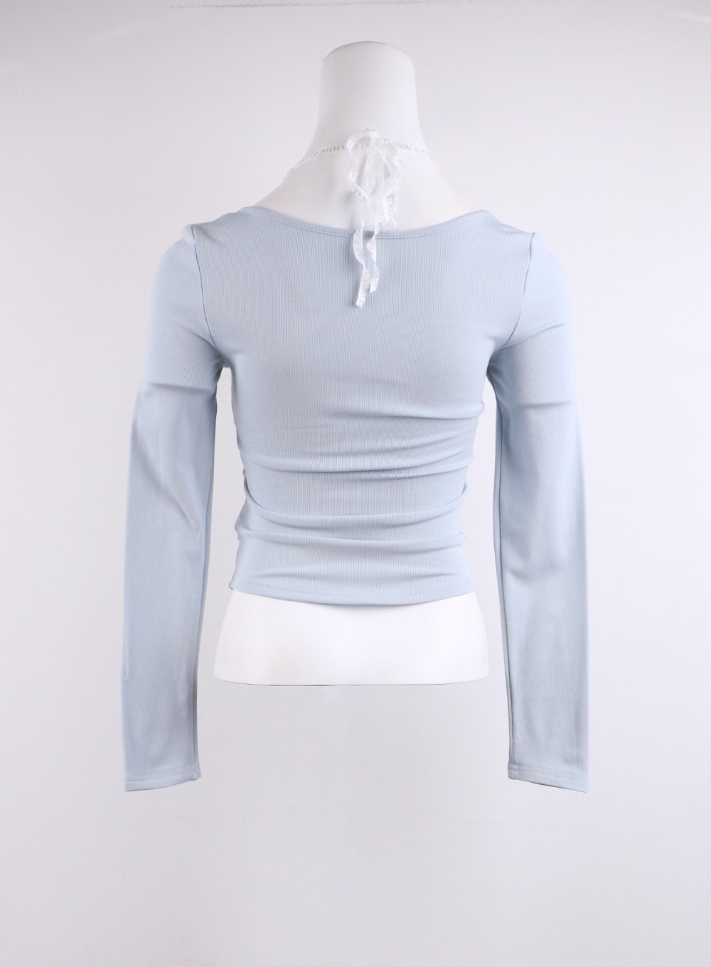 Round Neck Lace-Up Long Sleeve CJ423