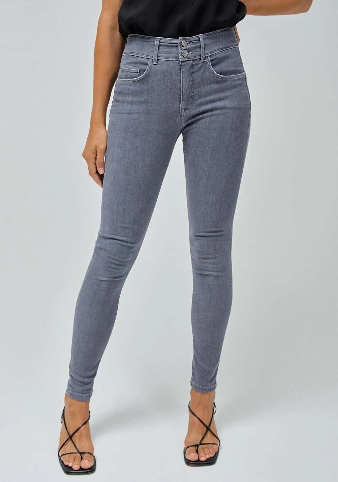 Salsa Secret Push In Skinny Jeans, Grey