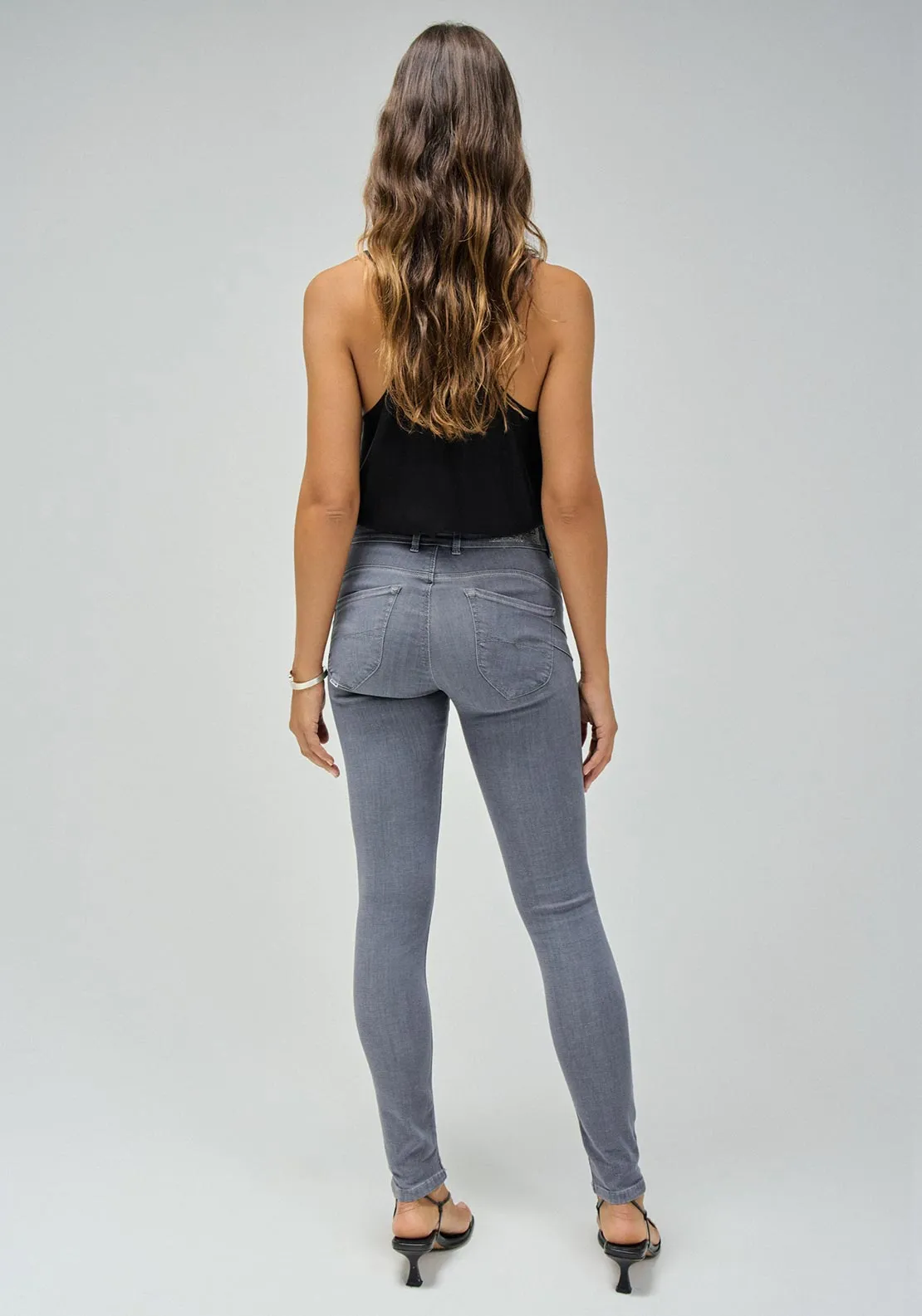 Salsa Secret Push In Skinny Jeans, Grey