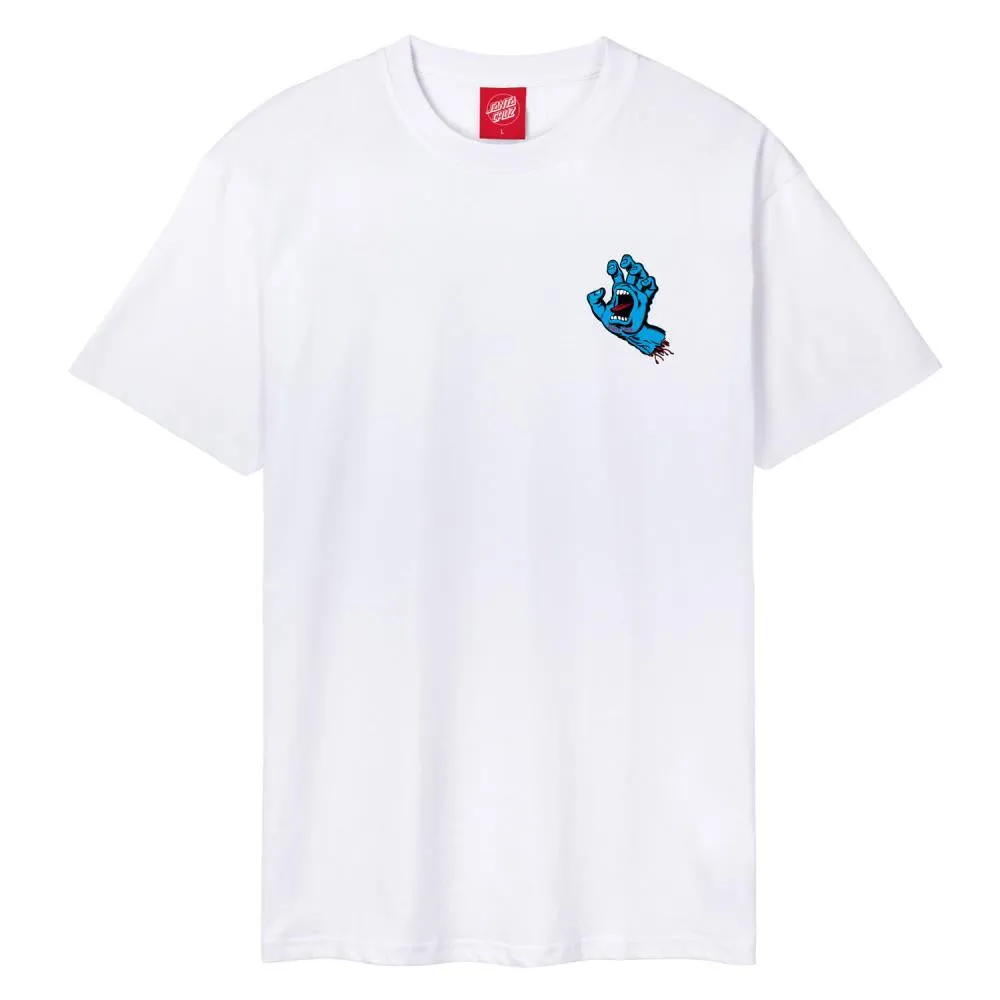 Santa Cruz Screaming Hand T-Shirt White (Back Print)