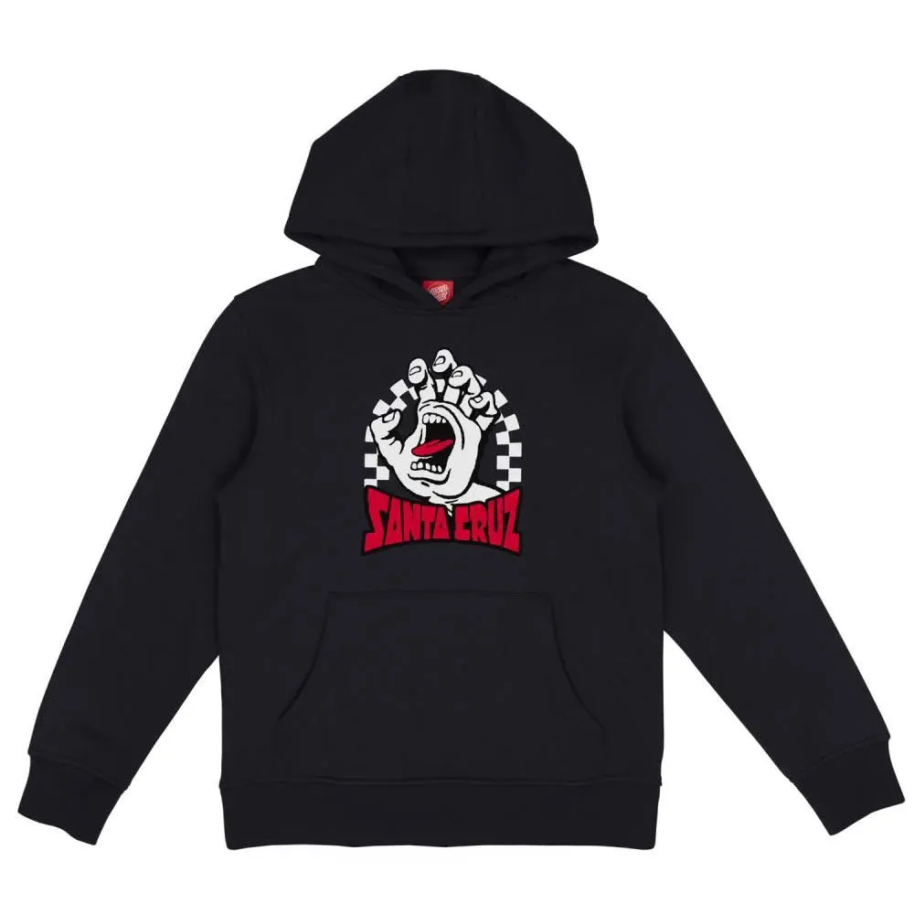 Santa Cruz Youth Check Gateway Hand Front Hoodie