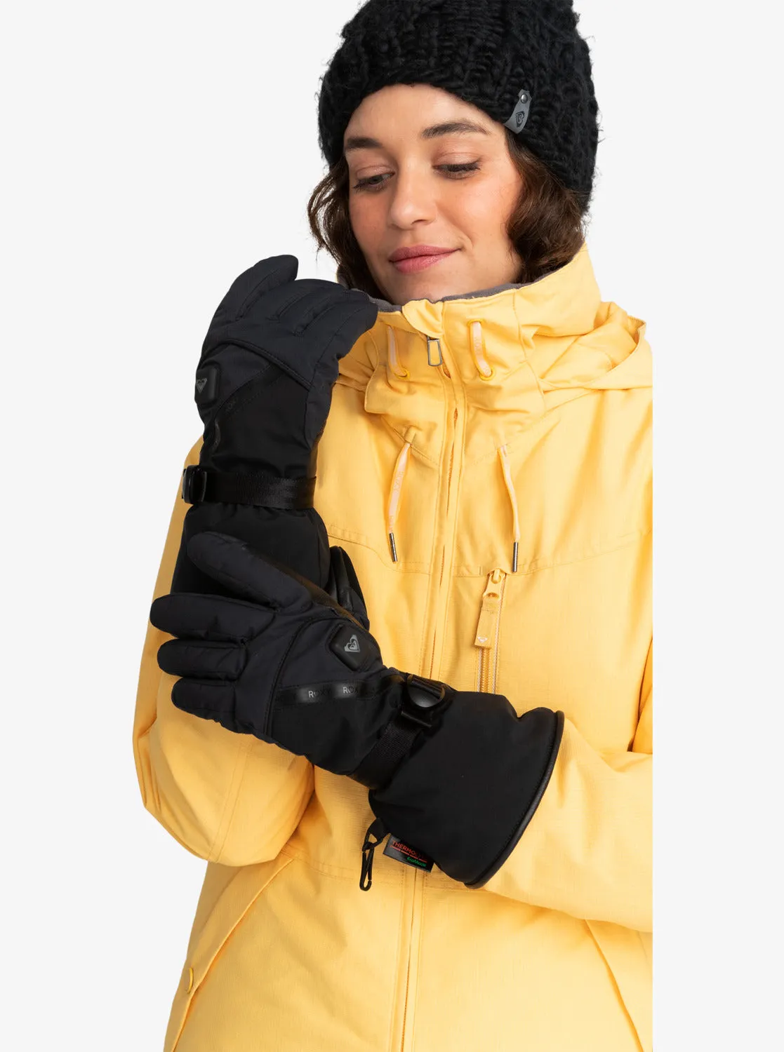 Sierra Warmlink Technical Heated Snow Gloves - True Black