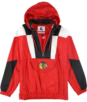 Starter Mens Chicago Blackhawks Windbreaker Jacket, TW1