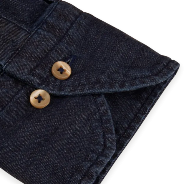 Stenstroms Dark Blue Denim Shirt