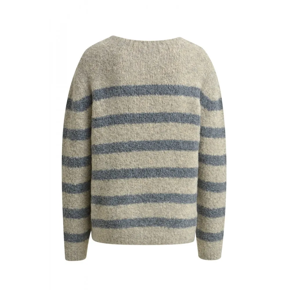 Stripe Round Neck Knit