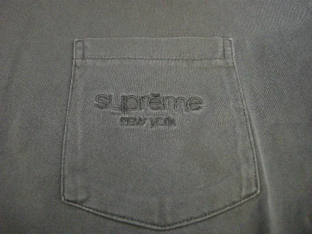 Supreme  |20SS ◆ Size M ◆ Supreme Overdyed Pocket tee T-shirt Black